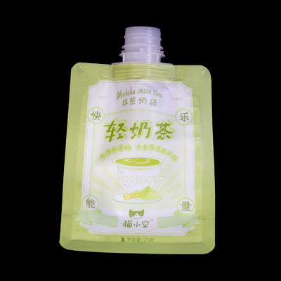 Compatibilidad de boquilla: partículas ≤8mm y viscosidad ≤50 Bolsa tipo spout pouch con boquilla de 16mm de diámetro