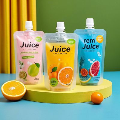 Embalaje de jugo líquido personalizado Bolsas de boca para levantar bolsas de bolsas de bolsas