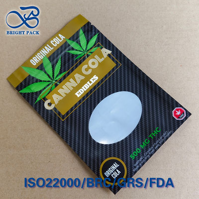 Envases resistentes a la barrera alta para niños con ventana - capa de papel de aluminio y resistencia al oxígeno