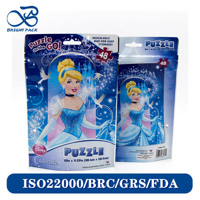 Impresión de colores Materiales personalizados reabribles Bolsas de cremallera para juguetes Embalaje de fábrica Ventas directas.