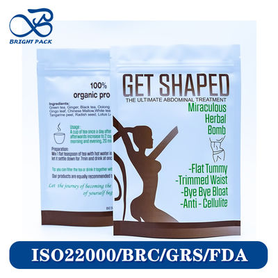 Bolsas Stand Up Biodegradables y Ecológicas para Envasado de Nutracéuticos con Cremallera Reutilizable y Muesca de Desgarro.