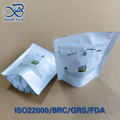 Bolsa a prueba de niños de impresión minimalista ISO 8316 Cerradura de giro por empuje