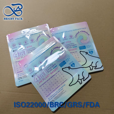 Bolsa de lavandería reciclable personalizada de 4 en 1 Impresión en grabado de 10 colores