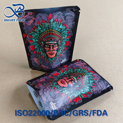 Bolsa a prueba de niños con impresión en huecograbado de tocado de jefe, barrera de O₂ <0.5cc/día, laminado de 8 capas