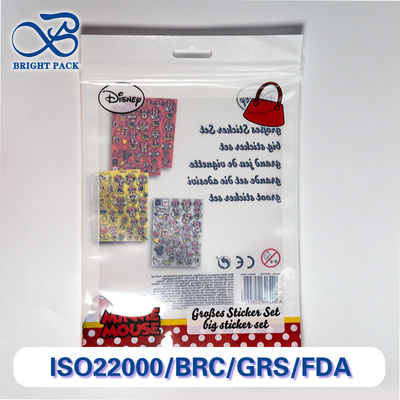 Bolsas de sellado de tres lados con impresión personalizada para embalaje de juguetes con ventanas de visión clara y capas antiestáticas. Descuentos por pedidos al por mayor.