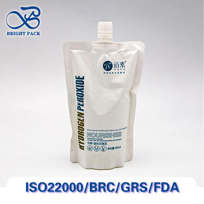 Bolsas de chorro a prueba de fugas para productos para el cuidado de la piel con impresión, materiales y tamaños de boquilla personalizables.