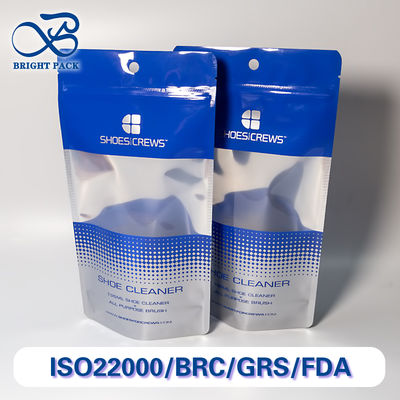 Bolsas verticales portátiles con ventanas transparentes para el envasado de limpiadores de zapatos, con funcionalidad versátil para uso en múltiples escenarios.