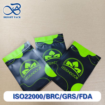 Bolsa de cremallera a prueba de niños Imprimida a medida para envases farmacéuticos reciclables.
