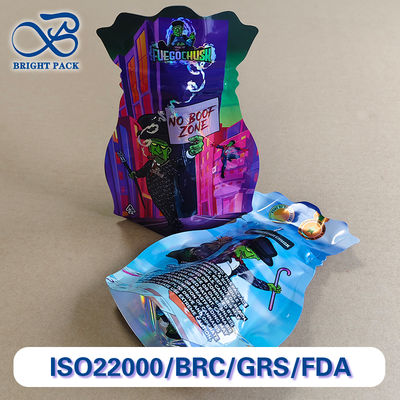 Bolsas verticales con cierre a prueba de niños Diseño de contorno único Materiales reciclables de grado médico.