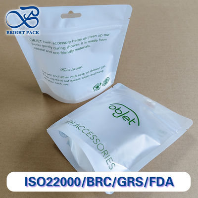 Bolsas Premium Transparentes de Pie para Empaquetado de Accesorios de Baño con Cierre de Cremallera Resistente al Agua y Sellado.