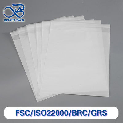 Bolsas de papel blanco translúcido 100% biodegradables para el embalaje de ropa de calcetín