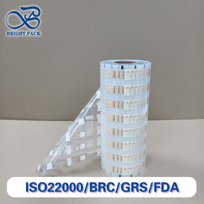 Película de rollo de embalaje de plástico de alta barrera - Material compuesto multicapa para uso alimentario/médico/industrial, tamaño y impresión personalizables