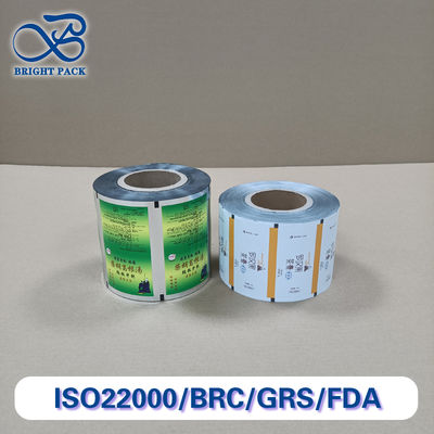 Bolsas de embalaje personalizadas con película de PET impresa de grado alimentario con certificación FDA/UE Bolsas de pie a prueba de humedad para bocadillos / café / productos secos