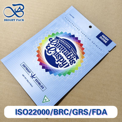 Bolsas certificadas a prueba de niños Embalaje compuesto de múltiples capas con sello a prueba de alteraciones Tamaños personalizados espesor Impresión CPSC ISO para farmacéuticos