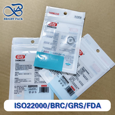 Bolsas de embalaje de pick de hilo reabrible personalizadas de plástico compuesto de alta barrera. Pedidos a granel compatibles con la FDA.