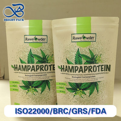 Bolsas de papel kraft de primera calidad con revestimiento en PE Impresión personalizada de grado alimenticio Ecológico