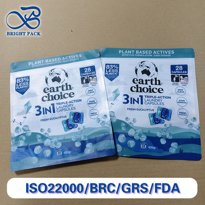 Bolsas de embalaje de lavadoras de detergente con diseño de múltiples capas de PE personalizable, a prueba de humedad y resistente a fugas, certificada por SGS para pedidos a granel a nivel mundial