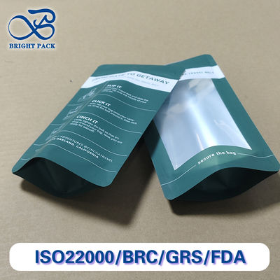 Bolsas de embalaje de alimentos PE Stand Up con ventana de 10 cm a 50 cm de ancho