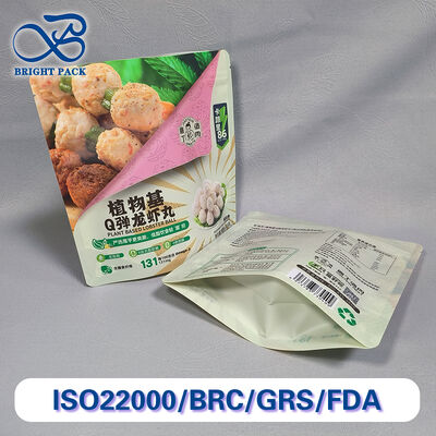 Bolso de pie con certificación de calidad alimentaria