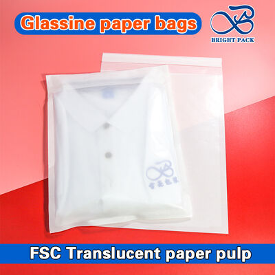 Bolsas de Papel Glassine 100% Biodegradables con Impresión Personalizable y Alta Transparencia para Embalaje Sostenible de Ropa