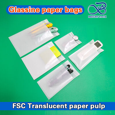 Bolsas de Papel Glassine Reciclables y Ecológicas con Impresión Personalizable al por Mayor para Embalaje Sostenible