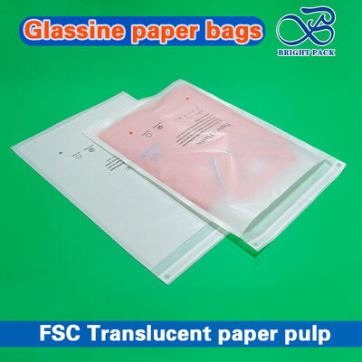 Bolsas de papel de vidrio translúcido personalizables y respetuosas con el medio ambiente para envases de ropa de primera calidad