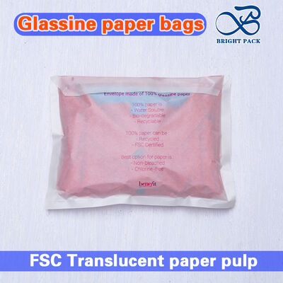 Bolsas de papel glassine semitransparentes con certificación FSC y grosor personalizable para calcetines y trajes de baño