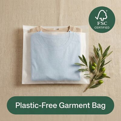 Biodegradable Compostable Bolsa de vidrio Embalaje de ropa Eco amigable Ropa de ropa Manga OEM Distribuidor para certificado