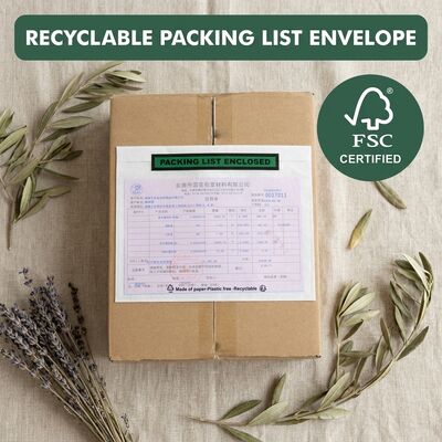 Documentos Glassine Bolsa cerrada Sin plástico Biodegradable Ecológico | Reciclable impermeable a prueba de grasa a granel personalizado