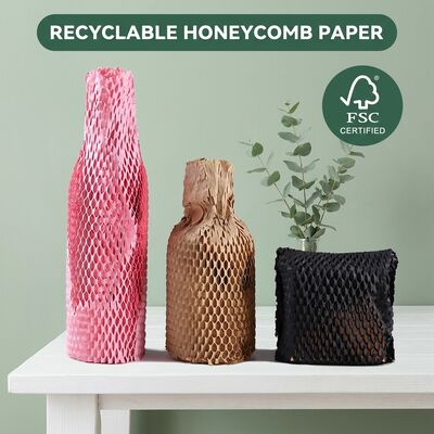 Rollo de envoltura de panal biodegradable sostenible reciclable para papel de almohadilla certificado Relleno de hueco ecológico