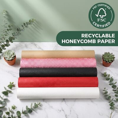 Rollo de envoltura de panal biodegradable sostenible reciclable para papel de almohadilla certificado Relleno de hueco ecológico