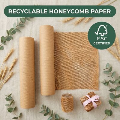 Envase de panal de miel para muebles de amortiguación de papel de rollo de protección para el envío de artículos grandes